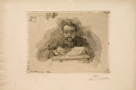 Henri Matisse Engraving, 1900-03, Drypoint, Image: 5 7/8 x 7 7/8 in., Sheet: 9 13/16 x 12 15/16 in., Pierre and Tana Matisse Foundation (1303 - 105083) © 2014 Succession H. Matisse/Artists Rights Society (ARS), New York  